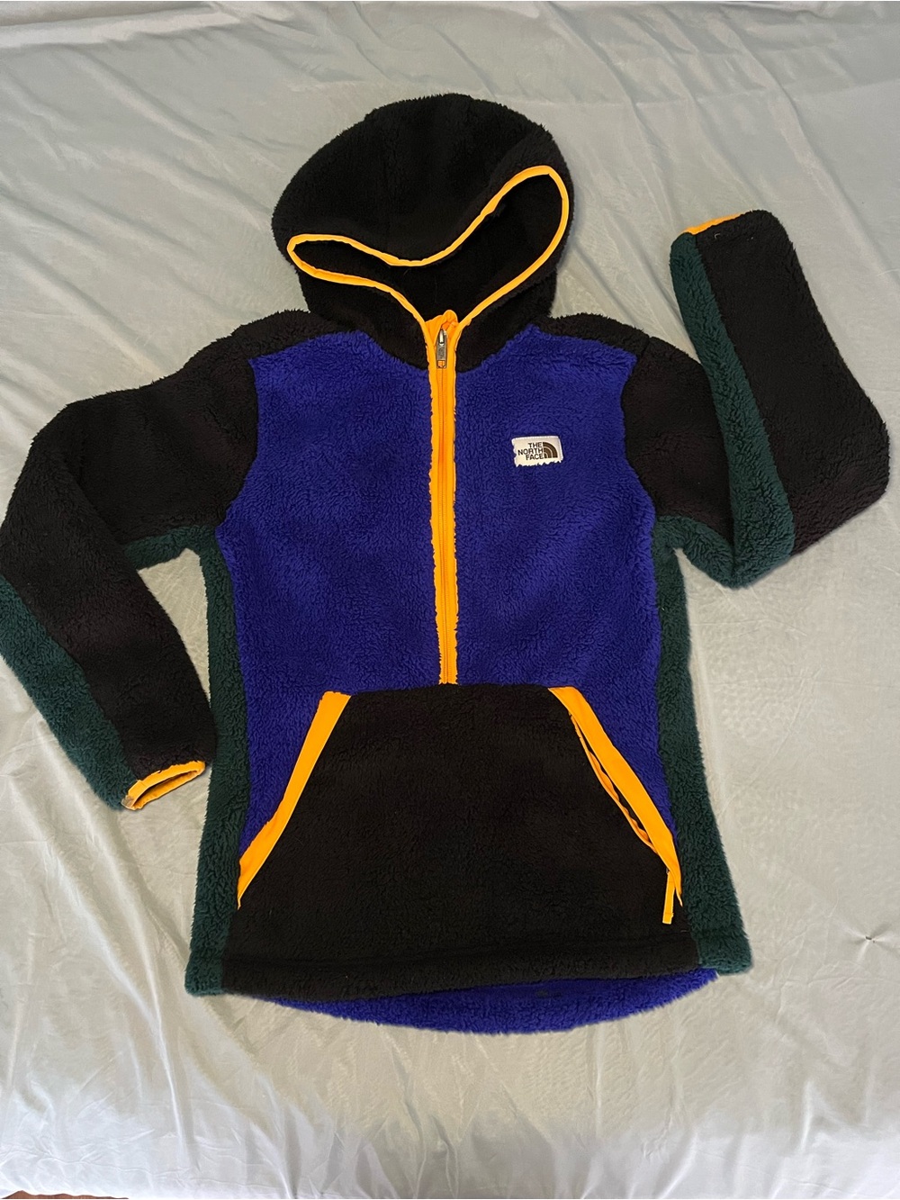 The North Face Boys’ Cabin Fleece Half Zip Hoodie - size L (12)